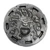 Cryptic Creative Silver Eye Tyrant Decision Coin D2 Heads-Tails - Yes-No RPG LARP