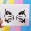 blacknight Face Jewels rave face gems stick on face tattoo bindi sticker eye makeup Body Jewelry women decal Rhinestone Temporary tattoo adhesive stickers for face halloween
