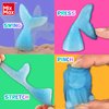 MixMax Make Your Own Squishies Toys, 6 Packs Rubber Dolls Making Kit for Kids Glow Jumbo Glitter Silicone Squishy Craft Kit for Girls 6-12 Nice Boy Party Activities