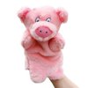Pig Hand Puppets Farm Animal Plush Toys for Imaginative Pretend Play Storytelling Pink