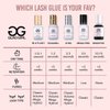 Eyelash Extension Glue by GladGirl | Volumizing Collection Mega Pro Hold | for Volume Lash Extensions | Up to 5 Weeks Retention | Black | Bottle Size 10ml + Remover + Primer (Save 7%) 10ml