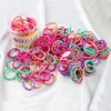 ELIHAIR Kids Baby Hair Ties for Girls Ponytail Holder Hair Elastics Bands 3cm for Child Toddler Curly Hair(Mix 200pcs Diamond Queen)