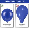 Navy Blue Balloons Latex Balloon 5 10 12 18inch Different Sizes 103pcs Matte Night Blue Dark Blue Balloon Kit for Kids Birthday Party Decoration Under Sea Baby Shower Wedding Jungle Safari