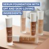 No7 Lift & Luminate Triple Action Serum Foundation - Warm Ivory - Liquid Foundation Makeup with SPF 15 for Dewy, Glowy Base - Radiant Serum Foundation for Mature Skin (30ml)