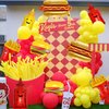 10Pcs BBQ Party Balloons,Food Themed Foil Balloons Hot Dog Hamburger Ketchup French fries Mustard Bottle for Picnic Snacks Baby Shower Birthday Party Decorations Supplies