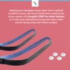 Replacement Headgear Strap for ResMed AirFit P10 Nasal Pillow CPAP Mask by Snugell - Blue (2-Pack) with 4 Adjustment Clips - Durable Premium Material
