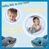 2 Pcs Shark Wind Up Bath Toys, Sea Animals Swimming Bathtub Toys, Floating Pool Toys, Fun Shark Bath Toys for Kids, Babies, Toddlers, Wind Up Water Toys for Easter Egg Fillers, Christmas Decorations
