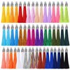 Tassels for Jewelry Making, Flasoo 100 Pieces Keychain Tassel Charms Silky Handmade Tassels Bulk for Resin DIY Crafts, Bracelets, Earrings, Keychain, Necklace