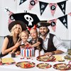 WERNNSAI Pirate Party Supplies - 48 PCS Treasure Map Party Plates and Napkins Disposable Party Supplies Bundles Treasure Pirate Dinner Dessert Cake Plates Napkins for Kids Birthday Serves 16 Guests