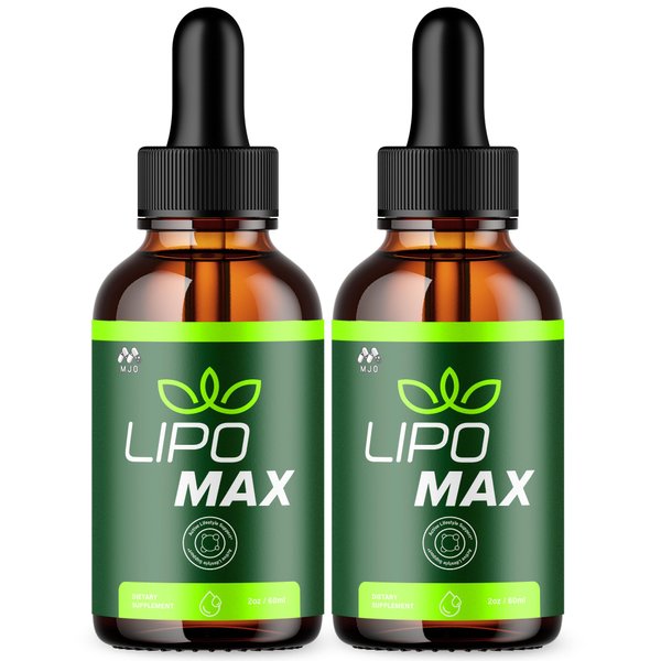 (2 Pack) Lipomax Drops, Official Lipomax Made with Pink Salt, Advanced Health & Wellness Liquid Supplement, Maximum Strength Vitamin Drops for Women and Men with All Natural Ingredients (60 Servings)