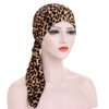 Pre Tied Bandana Turban Head Scarf 3 Packed Slip On Beanies Chemo Covers Cap for Women (D5-Long Strap-3 Packed)