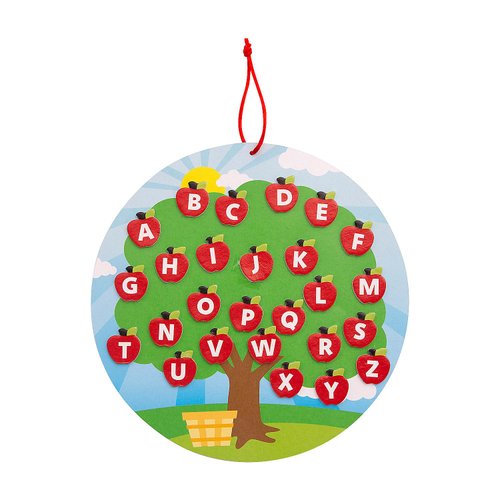 Fun Express Alphabet Apple Tree Craft Kit - Makes 12