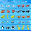 HOGOKIDS 20 Packs Party Favors for Kids, 60 Kinds of Mini Animals Toy Building Block Set for Classroom Prizes Goodie Bag Stuffers Christmas Valentines Easter Birthday Gift for Boys Girls Ages 6-12+