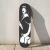 Hupery Sexy Rap Music Girl Skateboard Grip Tape Longboard Griptape Waterproof Grip Tape Sheet Sticker Deck Sandpaper Griptape 33.1x 9.1 inch