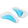 Arch Support Insoles Pu Gel Foot Massage Flat Feet Insoles 1 Pair (2 Cushion Pads) Blue