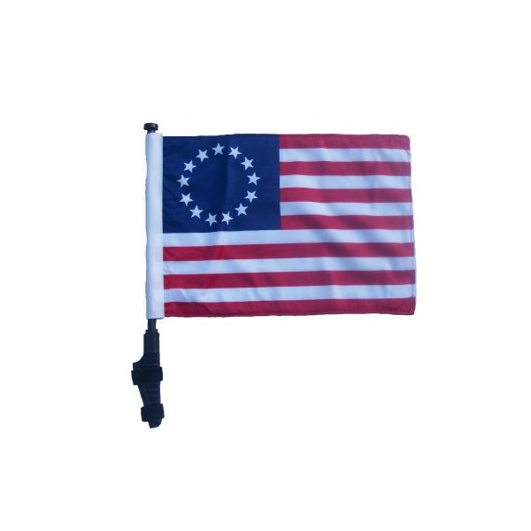 SSP Flags Betsy Ross Golf Cart Flag EZ On & Off Bracket