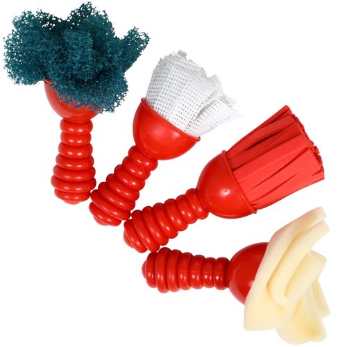 READY 2 LEARN Textured Art Tools - Set of 4 - Jumbo Paint Brushes for Toddlers and Kids - Set 1 - DIY Patterns and Effects