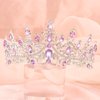 CURASA Purple Tiaras for Women Silver Princess Crown Birthday Tiara for Little Girls Quinceanera Crown Queen Crowns Wedding Tiaras for Bride Tiaras and Crowns for Women Valentine Bridal Pageant