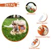 WishLotus Dog Squeaky Toys, Shoes-Shaped Dog Chew Toys Tear-Resistant Dog Plush Toys for Teeth Grinding & Relieve Boredom for Dog Gifts (Orange)