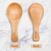 HANSGO Small Wooden Spoon, 10PCS 3 inches Ice Cream Salt Spoon Honey Coffee Tea Sugar Salt Jam Mustard, Light Brown