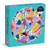 Galison Mina Hamada Luna de Flor 1000 Piece Round Puzzle from Galison - 1000 Piece Round Puzzle for Adults, Challenging Puzzle with Bold and Bright Art, Thick and Sturdy Pieces, Makes a Wonderful Gift