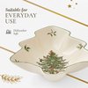 Spode Christmas Tree Serving Dish | 9 Inch Christmas Tree Shaped Serving Bowl for Candy, Nuts, Chocolate and Holiday Goodies | Made of Fine Earthenware | Christmas Home Décor | Dishwasher Safe