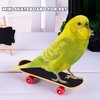 Intatikoo 2 Pcs Bird Toys Mini Skateboard Toys, Small Pets for Play and Training Toys Mini Walking Skateboards Budgies Reptiles Skateboards