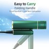 Hair Dryer for Women,Travel Hair Dryer, Powerful Ionic BlowDryer for Fast Drying, Lightweight Portable HairDryer, 3 Temperature 2 Speed Settings, Folding Handle for Compact with Storage Bag,Green