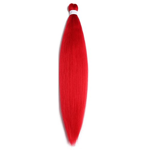 BALINGHAIR Braiding Hair Pre-Stretched High Temperature Synthetic Fiber Braid Hair Red (A12-1Pack)