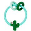 C.R. Gibson BTEE-24551 Cactus Ring 100% Food Grade Silicone Teether for Babies, 3.2" W x 3.6" L, Multicolor
