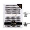 Lash Clusters,144pcs D Curl Individual Lashes Mix Style Lash Extension, Eyeberly Cluster Lashes Natural Look Eyelash Extensions 10/12/14/16mm Mix Length 2 In 1 DIY Wispy Lashes at Home (Dream&Crown)