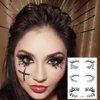 29 Pairs Halloween Face Eye Tattoo Stickers, Scary Spider, Skull Bat Eyeliner Eye Shadow Temporary Stickers for Women Girls Halloween Masquerade Carnival Party