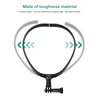 PULUZ Adjustable Neck Mount for GoPro Action Cameras,Camera POV Selfie Holder Hand Free Video Vlog Necklace Lanyard Strap Compatible with GoPro/Insta360/DJ/SJcam Action Cameras
