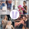 ONLYFU 4 Pcs Root Comb Applicator Bottle, 6 Oz Hair Dye Applicator Bottle with Comb and Scale Plastic Hair Oil Applicator Bottle for Hair Dye and Hair Care Purple