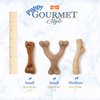 Nylabone Puppy Gourmet Style Strong Chew Toy Bacon, Chicken, Peanut Butter Puppy Gourmet Bundle, Set of 3 (Pack of 1)