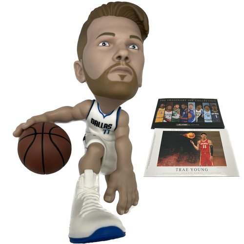 NBA Small-Stars - Luka Doncic Mavericks - 77 Jersey Dallas 2020 "6inch Collectible Figurine & Special Edition Mini Print