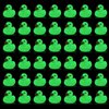 50pcs Glow Rubber Ducks, 1.4 Inch Mini Light Up Ducks Rubber Ducks Bath Toys for Kids Halloween Flashing Rubber Duck Assorted Rubber Ducks for Baby Shower Halloween Party Favors