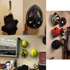 Pmsanzay 2/PK Helmet Holder Hook, Sturdy Helmet Display Rack, Wall Mounted Helmet Storage Rack Hanger, for Motorbike Jacket Wall Display Rack, Stainless Steel- Hardware Included Easy to Install.