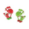 EBTY DREAMS Inc. - Set of 2 Red Yoshi, Green Yoshi Educational DIY Model Mini Building Blocks