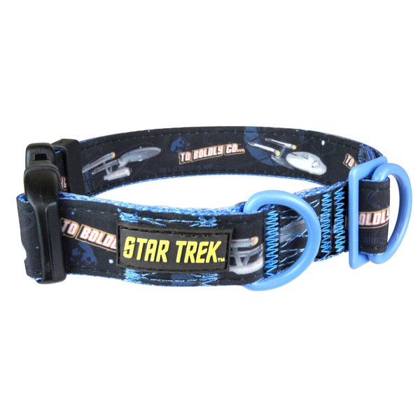 Star Trek Dog Collar Enterprise XL - Boldly go Where no Other Dog has Gone Before
