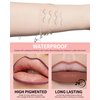 Matte Lip Liner Pencil Set, 12 Colors Creamy Lipliner Crayon, Long Lasting Waterproof Lip Tint Stain, Smooth, High Pigmented, Smudge-Proof Non-Stick Cup Lipstick Makeup Pen, Lip Liners Kit for Women-S