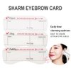 TgoBeauty 10pcs/set Eyebrow Stamp Stencil Kit Eyebrow Stencils Reusable Silicone Eyebrow Shape Makeup Aid Balance Template Makeup Measurement Tattoo Ruler (10pcs/set)