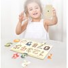 Puzzles for Toddlers 2-4, Wooden Puzzles for Toddlers, Wood Peg Puzzle for Preschool Kids, Number Learning Puzzles Baby Board Puzzle Toys, 1 2 3 Shape Knob Puzzle for Girls Boys 18Months and Up