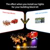 Kyglaring LED Lighting Kit Only - Lights Set Designed for Lego Holiday Santa's Sleigh Exclusive Building Kit Set - Without Lego Set (Classic Version)