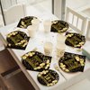 Kepeel 96Pcs 18th Birthday Party Tableware Set, Black Gold Time To Adult Birthday Party Decorations Supplies for Boys Girls Cheers to 18 Years Birthday Party Plates Napkins Forks Favors, Serve 24