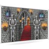 Avezano Medieval Party Banner Medieval Castle Backdrop Medieval Castle Backdrop Medieval Party Decorations Medieval Themed Party Supplies 70.8 x 43.3 Inch