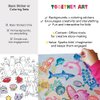 Together Art Animal Adventure Storytelling Art Box – 7 Backgrounds & 9 Sticker Sheets, Creative Projects for Kids Age 3+, Family-Friendly