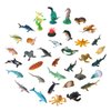 FLORMOON Mini Ocean Sea Animal Figures 36 pcs Realistic Plastic Aquarium Animals Action Model, Shark Bath Toys for Science Project, Birthday Party Cake Topper Gift for Kids Toddlers