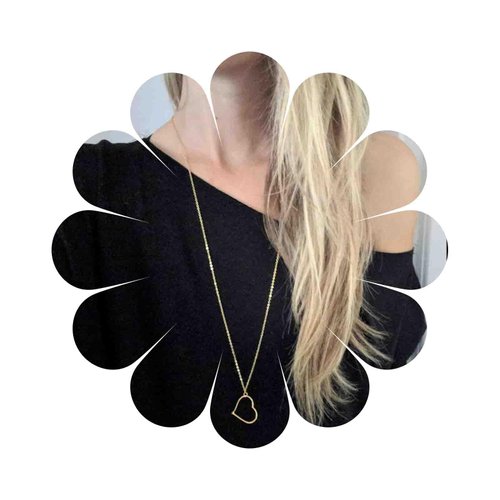 Iaceble Boho Long Heart Necklace Open Heart Pendant Necklace Floating Heart Chain Necklace Gold Hollow Heart Necklace Jewelry for Women