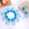 16 Pcs Nose Bleed Stopper Plastic Foam Nosebleed Plugs Swimming Nose Clip for Kids Adults in Emergency Accidents(Blue)
